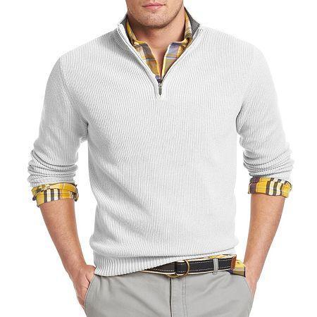 Izod Quarter-zip Shaker Sweater