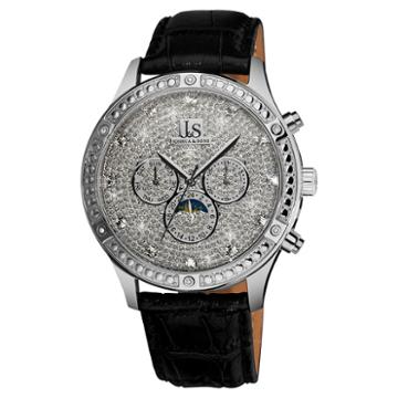 Sandals Cay Mens Black Strap Watch-j-41-ss