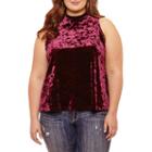 Arizona Velvet Tank Top-juniors Plus