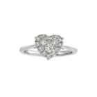 Womens 1/2 Ct. T.w. Round White Diamond 10k Gold Engagement Ring