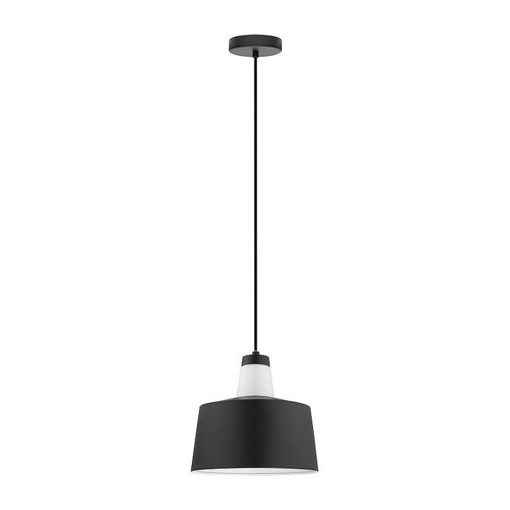 Eglo Tabanera 1-light 10 Inch Black And White Pendant Ceiling Light
