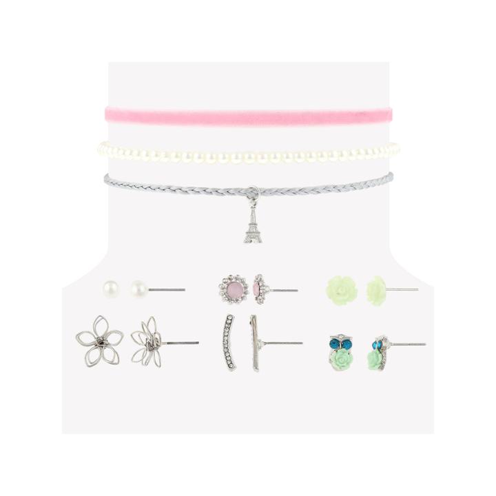 Decree Womens 9-pc. White Jewelry Set