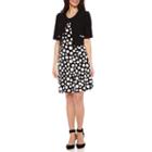 Perceptions Elbow Sleeve Beaded Pocket Jacket Dress-petites