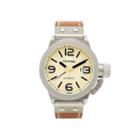 Tw Steel Mens Tan And Cream Canteen Strap Watch