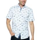 Society Of Threads Short Sleeve Button-front Shirt