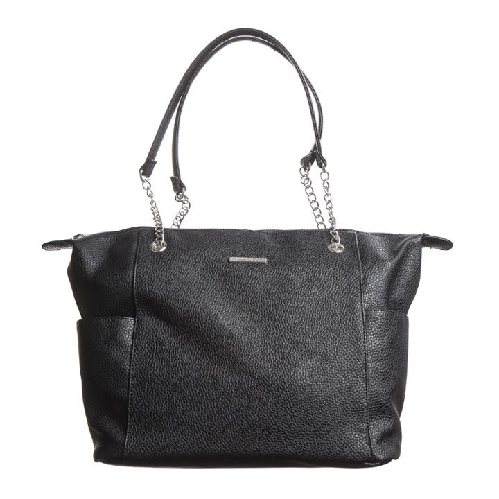 Stone And Co Talia Pebble Leather With Chain Strap Tote Bag