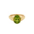 Limited Quantities! Green Peridot 14k Gold Cocktail Ring