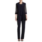 R & M Richards 3/4 Sleeve Embellished Jumper-petite