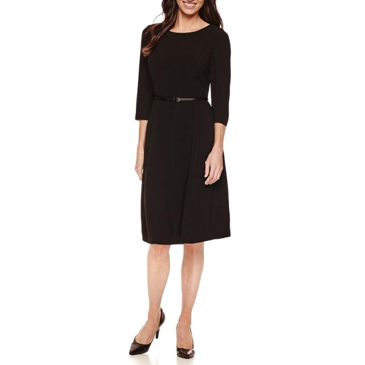 Liz Claiborne 3/4 Sleeve A-line Dress