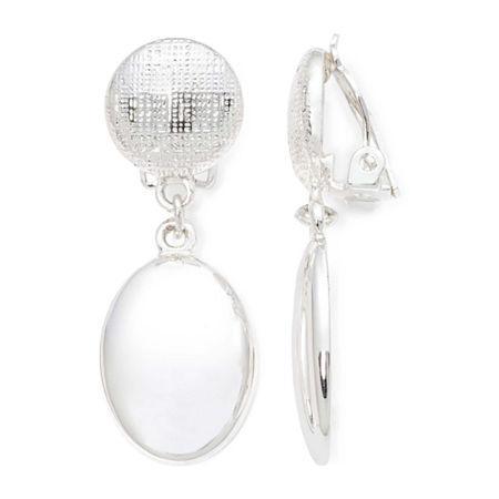 Liz Claiborne Silver-tone Clip-on Earrings