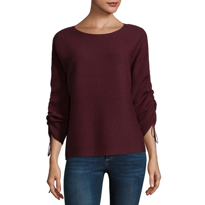 A.n.a Long Sleeve Crew Neck Pullover Sweater - Tall