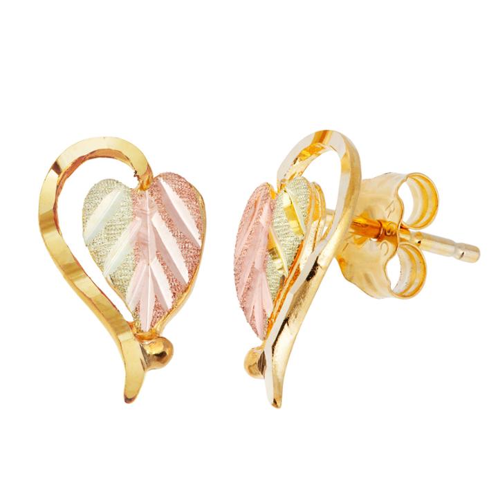 Black Hills Gold Black Hills Gold Landstroms 10k Gold Stud Earrings
