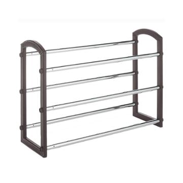 Whitmor Faux Leather Expandable Shoe Rack