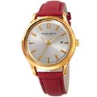 Akribos Xxiv Womens Red Strap Watch-a-921rd