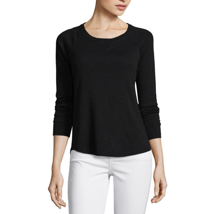 Liz Claiborne Long Sleeve T-shirt-womens Talls