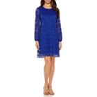Ronni Nicole 3/4 Sleeve Lace Shift Dress