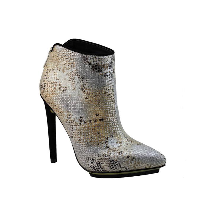 Michael Antonio Troops Snake-print Booties