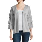Belle + Sky Tiered 3/4 Sleeve Cardigan
