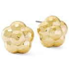 Monet Gold-tone Hammered Button-style Earrings