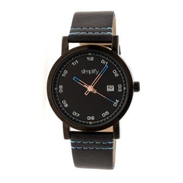 Simplify Unisex Black Strap Watch-sim5306