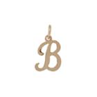 Personalized 14k Yellow Gold Initial B Pendant Necklace