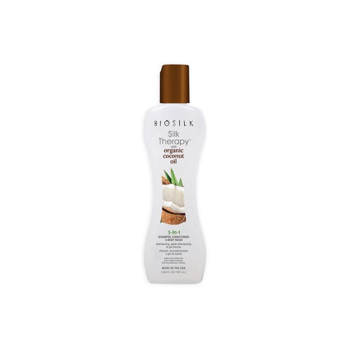 Biosilk Organic Coconut Oil 3-n-1 Shampoo - 5.6 Oz.