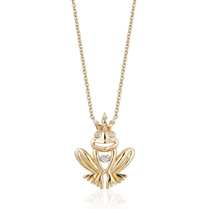 Enchanted Disney Fine Jewelry Womens Diamond Accent Sterling Silver Pendant Necklace