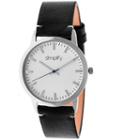 Simplify Unisex The 2800 Black Leather-band Watch Sim2801