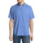 St. John's Bay Short Sleeve Button-front Shirt-slim
