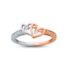 Womens 1/10 Ct. T.w. Genuine White Diamond 10k Gold Engagement Ring