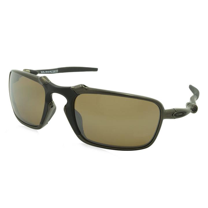 Oakley Sunglasses - Badman / Frame: Pewter Lens: Polarized Brown