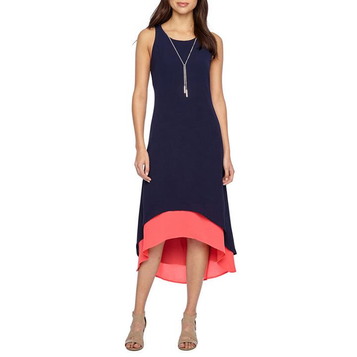 R & K Originals Sleeveless Hi-lo Maxi Dress