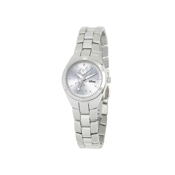 Disney Fortaleza Tinkerbell Womens Silver-tone Watch