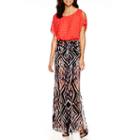 Alyx Cold-shoulder Aztec Print Maxi Dress