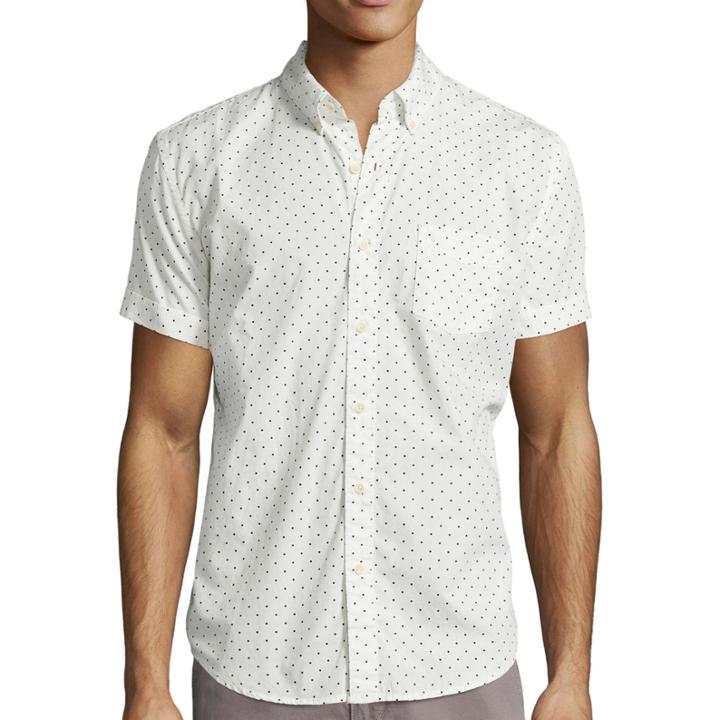 Arizona Printed Short-sleeve Poplin Shirt