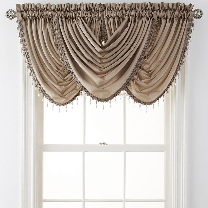 Plaza Thermal Interlined Rod-pocket Waterfall Valance