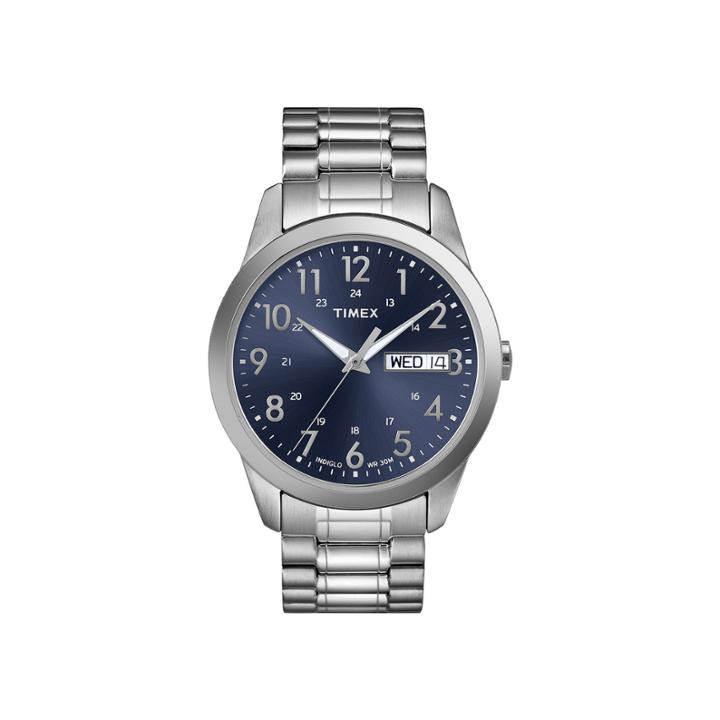 Timex Elevated Classic Mens Stainless Steel Expansion Strap Watch T2m9339j