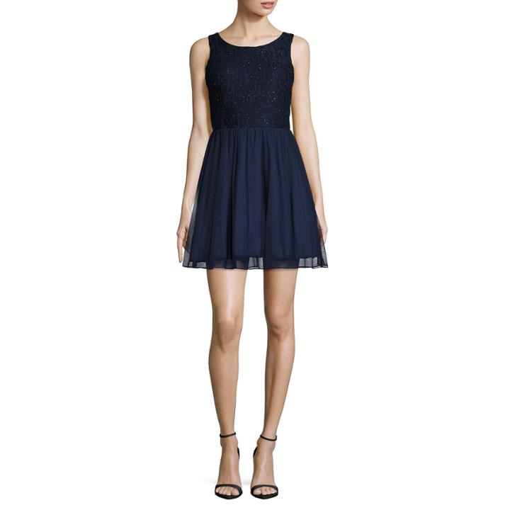 Speechless Sleeveless A-line Dress-juniors