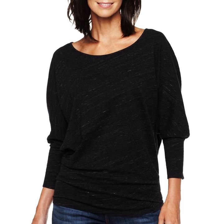 Jcp Long Sleeve V-neck Tee -talls
