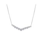 Diamond Blossom 3/4 Ct. T.w. Diamond Cluster V Necklace