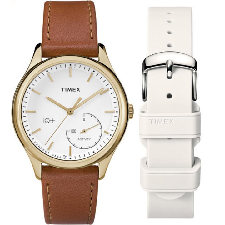 Timex Iq+ Move Womens Brown Smart Watch-twg013600f5