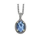 Shey Couture Genuine Swiss Blue Topaz Sterling Silver Necklace