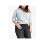 Levi's Long Sleeve T-shirt-womens Plus
