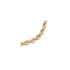 10k Yellow Gold 4mm 22 Hollow Glitter Rope Chain
