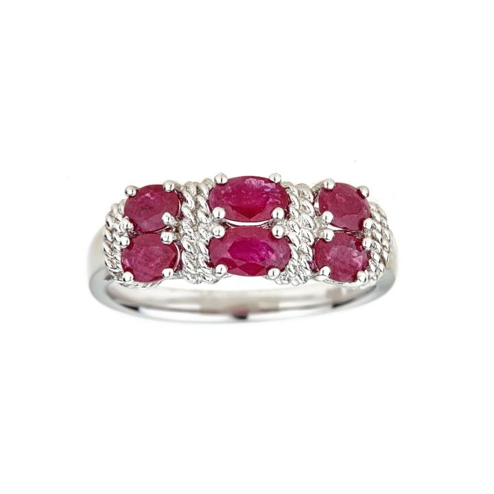 Limited Quantities Lead Glass-filled Ruby Sterling Silver Ring