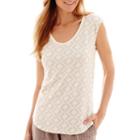 Liz Claiborne Sleeveless Sequin T-shirt