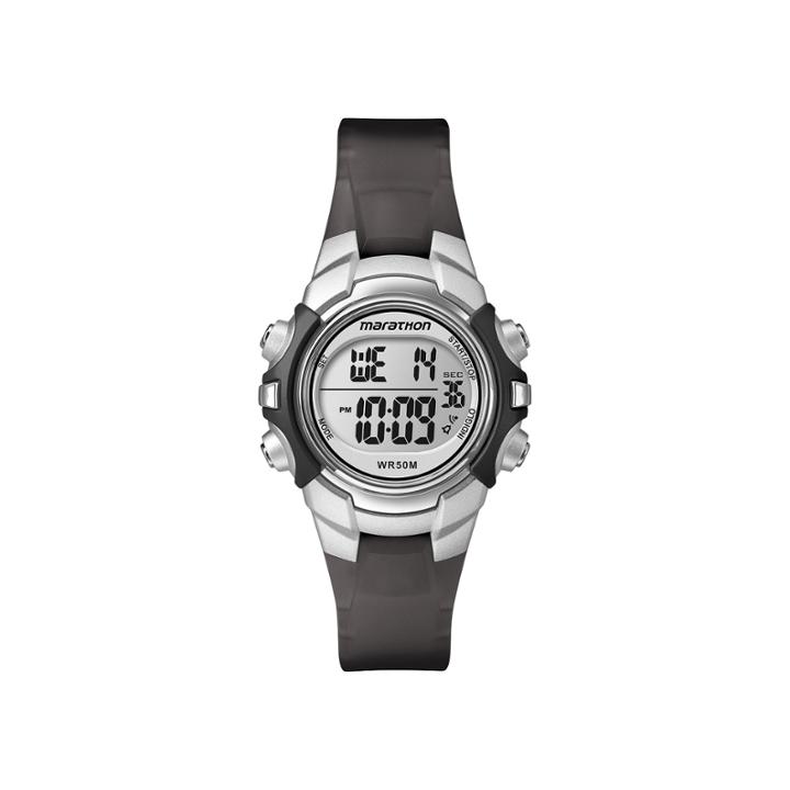Marathon By Timex Black Resin Strap Digital Watch T5k805m6