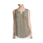 Liz Claiborne Sleeveless Print Woven Loop Tunic Top