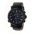 Heritor Kingsley Mens Black Strap Watch-herhr4806