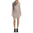 By & By Lace Long Sleeve Sweater Dress-juniors